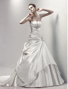 Wedding Dress Size 10 ENZOANI BLUE Calistoga £1500 With STRAPS - Picture 1 of 22