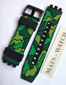 SWATCH+BAND SILIKON+BIG BOLD CHRONO+ASB02B409 ESCAPEJUNGLE+19mm+NEU/NEW - Bild 1 von 2