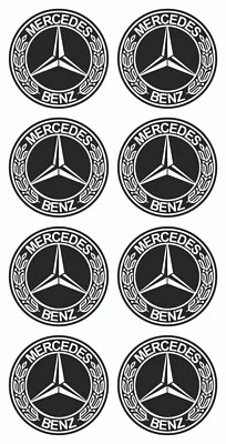 Mercedes Benz AMG Aufkleber 8X3cm (30mm) Rund Wasserdicht Sticker Logo Emblem  - Bild 1 von 2