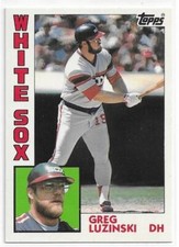 GREG LUZINSKI 1984 Topps Tiffany Glossy Baseball card #20 Chicago White Sox NM