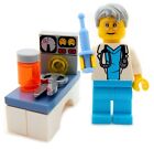 NEUF LEGO DOCTOR MINIFIG hôpital médecin aiguille figurine infirmière