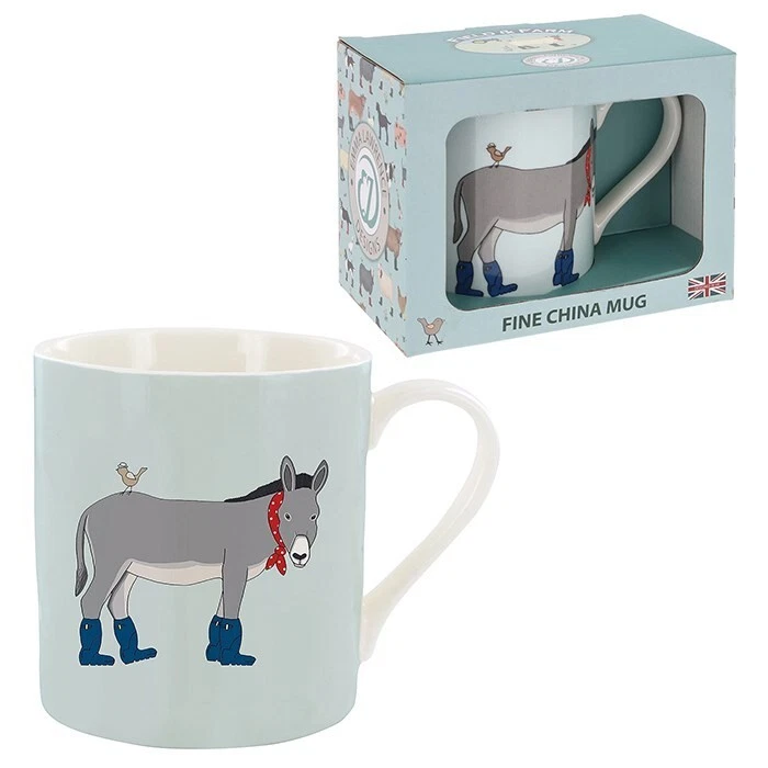 Donkey Fine China Mug, Emma Lawrence, Animals, Pets, Gifts Birthdays EL029 - Image 1 of 4