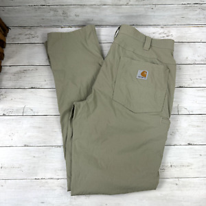 Mens Carhartt Pants BN4750-M Force Relaxed Fit Work 32x32 tan (33x30)