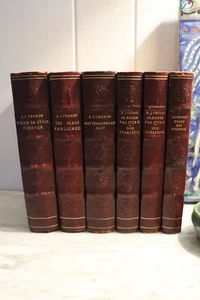 A.J. Cronin BORGEN Danish language Denmark 1942 Set of 6 Volumes Leather Spine - Picture 1 of 7