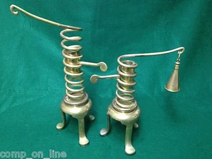 Vintage Chapman 1989 Messing 2 Drechselkerzenhalter - Bild 1 von 12