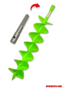 Taladro profesional WERHE® acero completo, taladro de tierra 180 mm doble eje con adaptador SDS MAX - Imagen 1 de 11