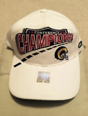 NFL Rams 1999 Conferencia Campeones Gorra Gorra Nueva sin Etiquetas NUEVA Foto 1 de 4