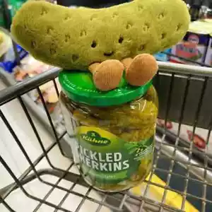 Jelly Cat Green Pickled Cucumber Plush Doll Soft Filling Plant Fun Toy - Picture 1 of 16