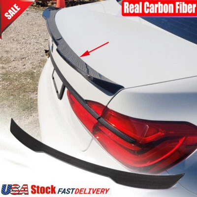 Alerón trasero de carbono real para BMW Serie 7 G11 G12 750i 740i 2016-2022 Foto 1 de 4