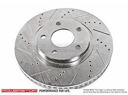 Power Stop Cross Drilled and Slotted Rotor - JBR583XPR - Image 1 of 3