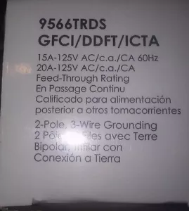 Sistema de diseño Aspire resistencia a la manipulación GFCI/DDFT/ICTA 9566TRDS - Imagen 1 de 3