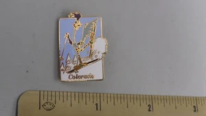 Vintage 1985 Warner Bros Looney Tunes Colorado Roadrunner Skiing Hat Lapel Pin - Picture 1 of 4