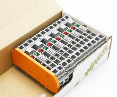 6x WAGO 282-140 282140 0.2-6.0 mm²  Erdleiter-Trennklemme -unused- - Bild 1 von 4