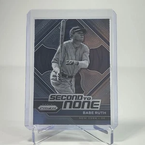 Babe Ruth #SN18 Second To None Insert Silver Prizm Parallel-2023 Panini Prizm - Picture 1 of 2
