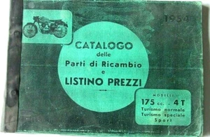 PARILLA 175 CC MOTO ANNI 60 CATALOGO E LISTINO RICAMBI LIBRO USATO - Picture 1 of 2