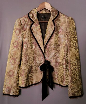 ECI New York Women's Long Sleeve Snap Button Front Tie Blazer Jacket Size 6 - Изображение 1 из 4