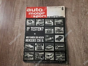Alte Autozeitschrift Auto Motor und Sport Heft 6 vom 23. März 1963 - Imagen 1 de 2