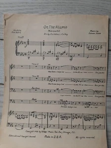 ON THE ALAMO Gus Kahn/Isham Jones 1922 Vintage Sheet Music - Picture 1 of 5