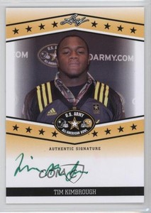 2013 Leaf US Army All-American Bowl Tour Green Ink /25 Tim Kimbrough Auto