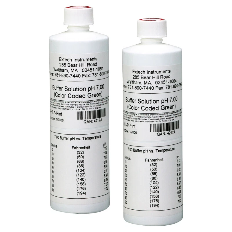 *NEW* Extech PH7-P 7pH Buffer Solution - 2 x Pint Sized Bottles / UK - Image 1 of 1