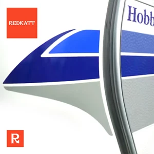 Hobby caravan stickers 2x motorhome decals for body panel camper RV set - Picture 1 of 6