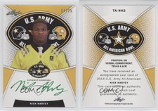 2014 Leaf US Army All-American Bowl Tour Green Ink /25 Nick Harvey #TA-NH2 Auto