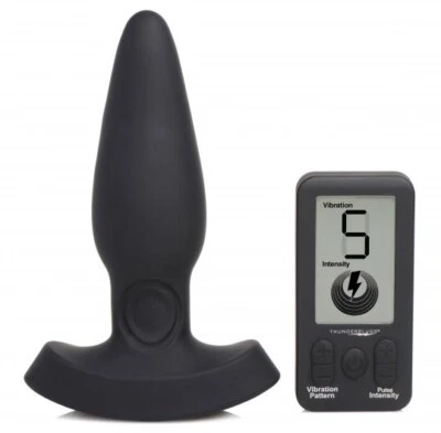 25X Enchufe Silicona Pulsante y Vibrador con Mando a Distancia Foto 1 de 4