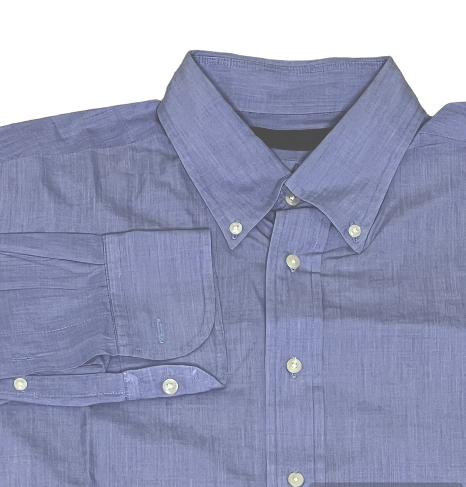 Royal Classic Tom James Mens Shirt Purple Hand Tailored Chest 52” - Image 1 of 4