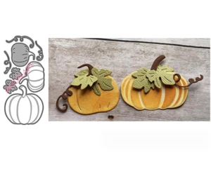 Juego de calabazas de Halloween corte de metal fabricación de tarjetas troqueladas álbum de recortes papel artesanías Reino Unido - Imagen 1 de 4