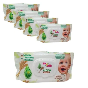 720 Salviette Neonato ALOE AVENA Salviettine Umidificate Bambini 4\10 Confezioni - Imagen 1 de 9