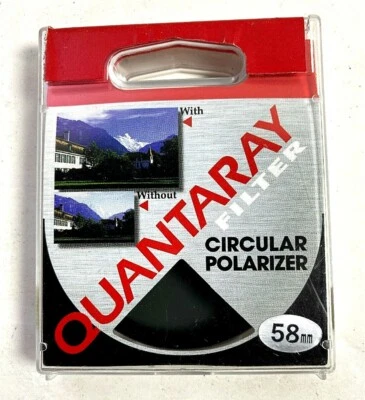 Quantaray (241667450) C-PL 58 mm Filter Circular Polarizer Camera Polarizer - Image 1 of 4