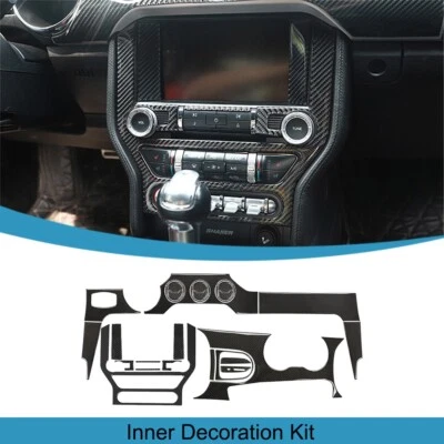 Kit de 26 piezas pegatinas interiores accesorios interiores para Ford Mustang 2015-2024 Foto 1 de 4