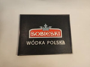 Sobieski Wodka Polska Vodka Rubber Bar Mat, 14” x 11” Cocktail Drink Alcohol - Picture 1 of 10