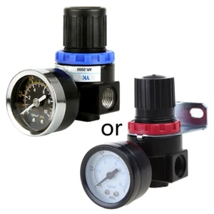 Air Pressure Regulator Adjustable-Pneumatic Reducing with Gauge Compressor - Picture 1 of 9