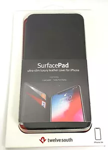 Twelve South SurfacePad Leather Cover for iPhone XR - Black - Picture 1 of 1