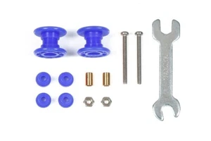 Tamiya Mini 4wd Accessori TA 95664 DOPPIE ROTELLE ALLEGGERITE 13-13mm BLU - Imagen 1 de 1