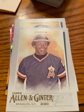 2020 Topps Allen & Ginter #10 ROD CAREW California Angels HOF