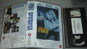 Night Fire VHS Video Big Box Timecode Sample Dealer Rental Tape TBC Cert Guild - Picture 1 of 1