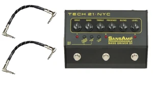 Tech 21 NYC SansAmp 3-Channel Programmable Bass Driver DI ( 2 FENDER CABLES ) - Picture 1 of 1