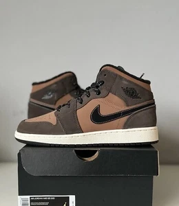 Air Jordan 1 Mid SE Dark Chocolate Brown DC7248-200 Size 5.5Y/7W New Authentic - Picture 1 of 7