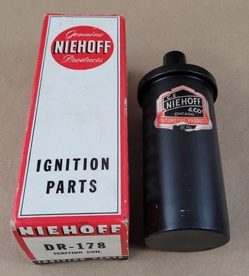 New NOS Niehoff DR-178 Ignition Coil 1955-67 Corvette 53-66 Cadillac 53-71 Olds - Image 1 of 4