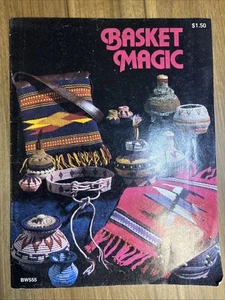 Basket Magic Basketry Weaving Patterns Vintage Craft Project Instruction Book  - Picture 1 of 8