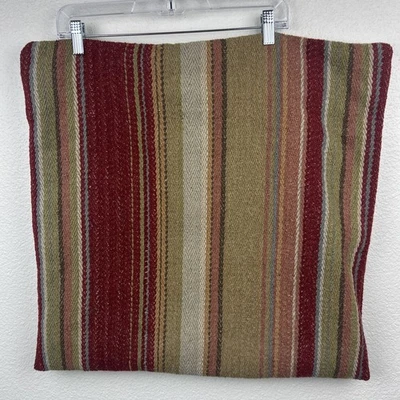 Pottery Barn Serape Stripe 20x20 Pillow Cover Wool Southwestern Boho - Image 1 of 4