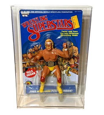 Superestrellas de lucha libre LJN WWF 1985 Hulk Hogan 8 reverso como nuevo en tarjeta-sin perforar Foto 1 de 4