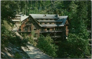 Postal Monumento Nacional Cuevas de Oregón de la década de 1960 CHATEAU vista al hotel / sin usar - Imagen 1 de 2