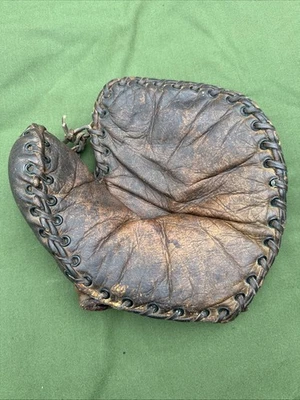 Luva antiga Baseman’s Spalding início da década de 1920 - Imagem 1 de 4