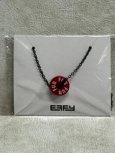 NEW EFFY Carnival Cruise FUN SHIP Charm Barrel Necklace - Black Chain - Picture 1 of 2