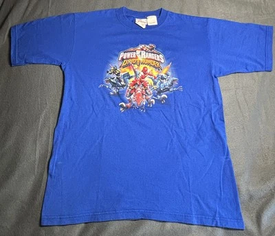 Camiseta Gráfica Promocional Power Rangers Dino Thunder Años 2000 De Colección Juvenil LG Disney Foto 1 de 4