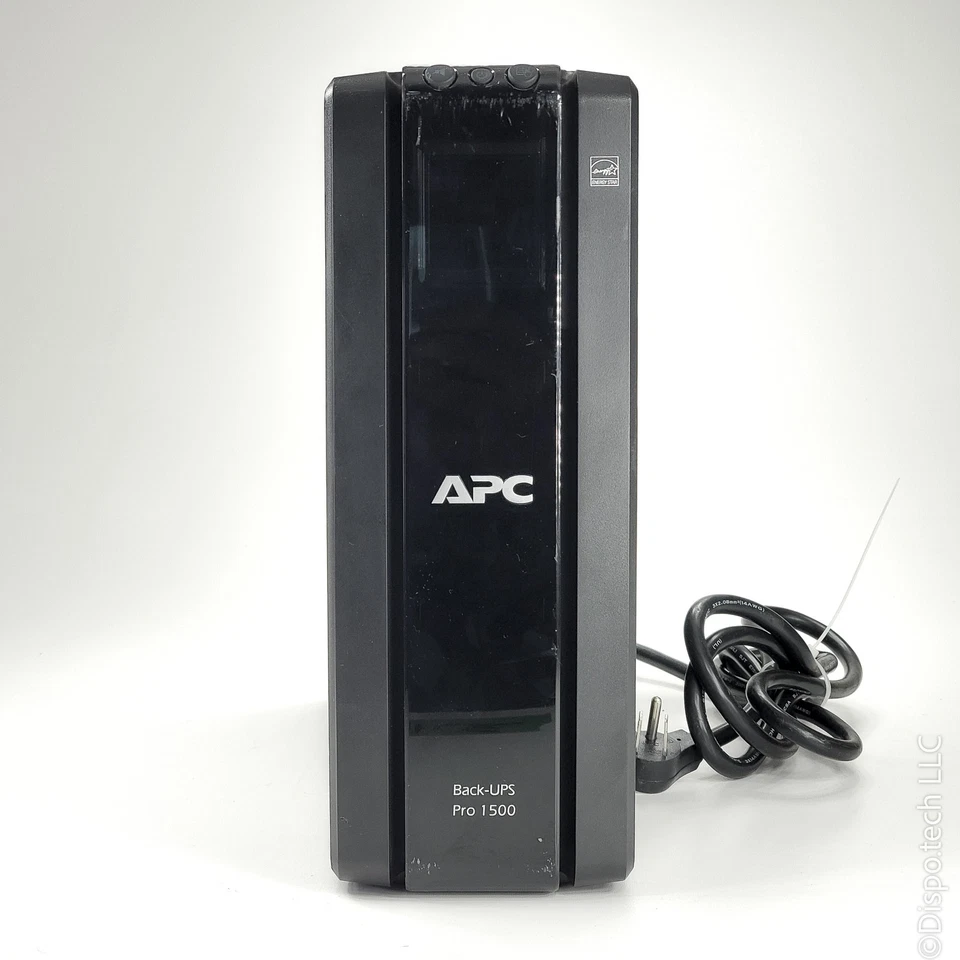 APC Back‑UPS Pro 1500VA BR1500G Tower UPS 865W 10‑Outlet with AVRn - No Battery - Image 1 of 4
