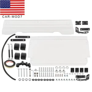 For Polaris RZR XP 1000 /S4 RZR 90014-18 Full Flip Up Split Windshield 2-IN-1 - Picture 1 of 11
